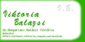 viktoria balazsi business card